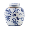 chinoiserie blue and white porcelain lidded jar dannys chinese home decor decorative