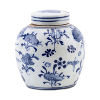 chinoiserie blue and white porcelain lidded jar dannys chinese home decor decorative