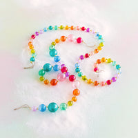 Rainbow Ball Garland Glitterville