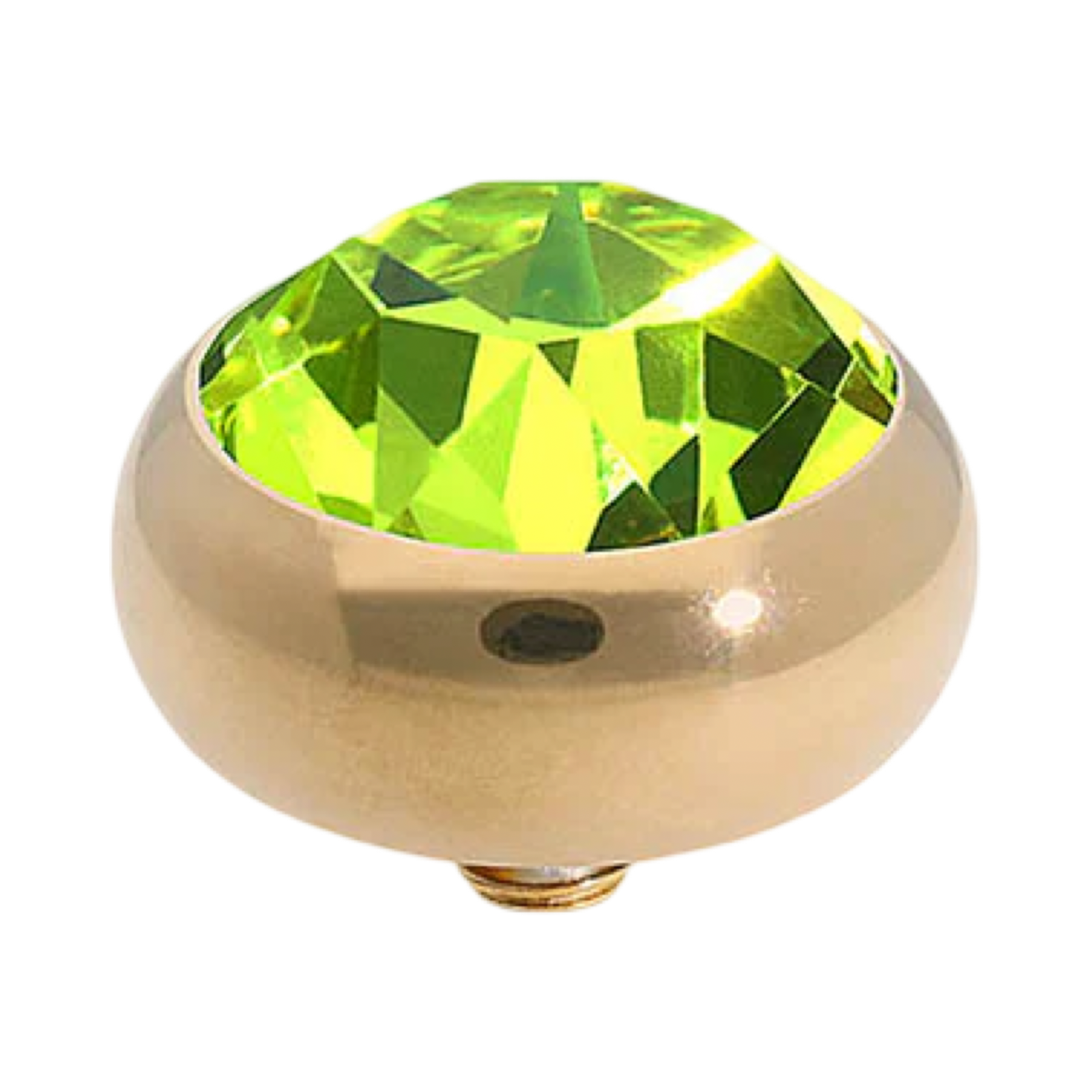 QUDO Sesto Gold, QUDO Green and Golden Collection, interchangeable jewelry, gold crystal topper, green crystal jewelry, golden crystal jewelry, QUDO topper, interchangeable ring topper, stackable jewelry, Swarovski crystal jewelry, luxury fashion jewelry, collectible jewelry, boutique jewelry, interchangeable bracelet topper, colorful crystal jewelry, statement jewelry, QUDO jewelry collection