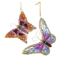 Enchanted Papillion Butterfly Ornament