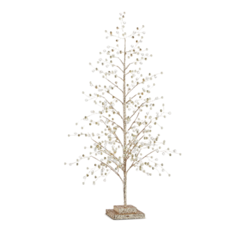 Crystal Champagne Pearl Decorative Christmas Tree