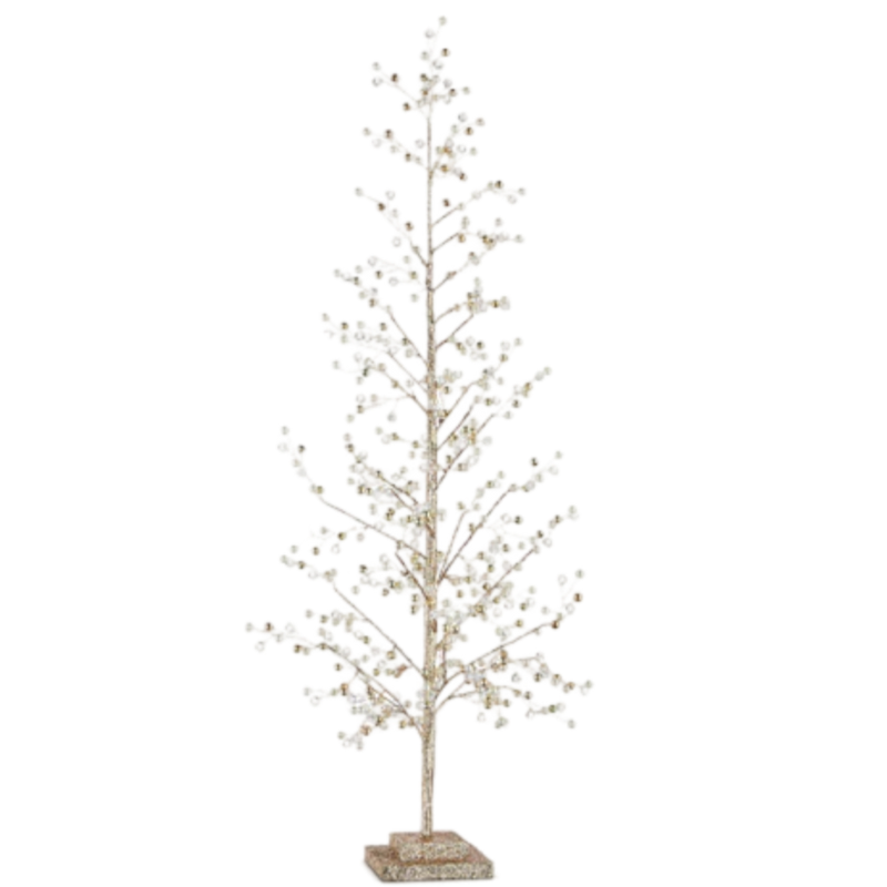 Crystal Champagne Pearl Decorative Christmas Tree