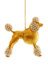 Gold Poodle Ornament