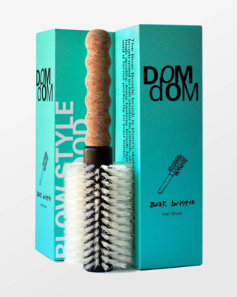 DOMDOM Medium Round Boar/Nylon Bristle Brush