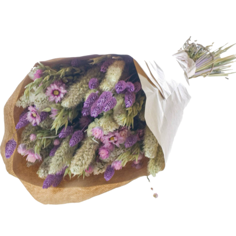 dried lavender bouquet, blush cream dried flowers, spring floral decor, everlasting flower arrangement, trendy dried bouquet, lavender gift bouquet, Netherlands dried flowers, Willow Group floral decor, no maintenance flower gift, natural preserved bouquet
