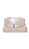 White sleep mask on a pink box with 'The Deep Sleep Club' branding on a white background