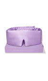 Purple sleep mask on a white background