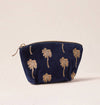 Elizabeth Scarlett London - Gold Palm Coin Purse: Navy