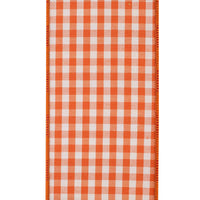 Dupioni Tierra Check, Orange/fuchsia, 4 In, 5 Yards