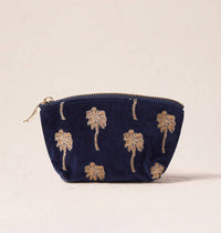 Elizabeth Scarlett London - Gold Palm Coin Purse: Navy