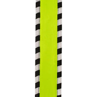 Ticking Wrapped Edge Satin, Citrus, 1-1/2 In, 10 Yards