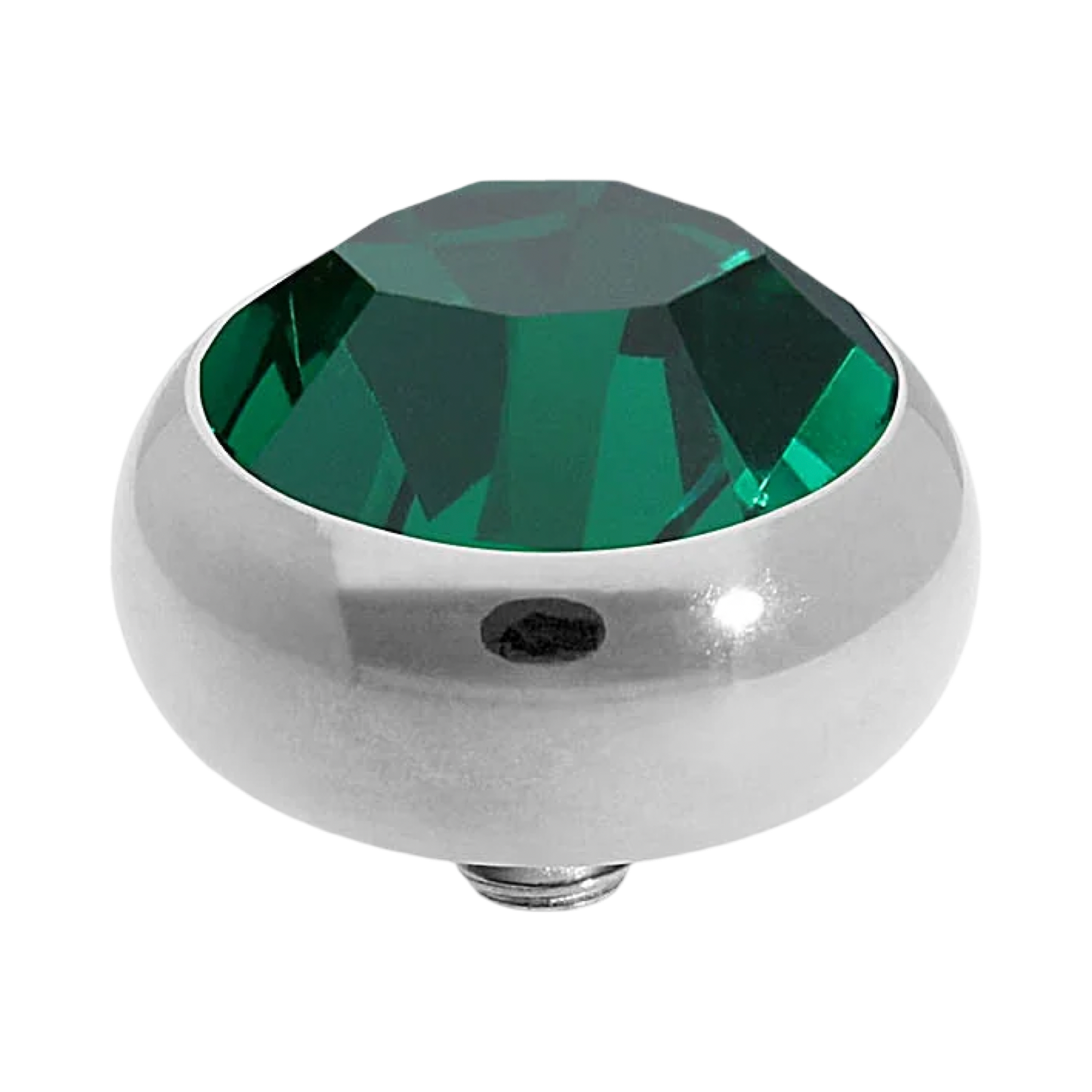 QUDO Sesto silver Green and Golden Collection, interchangeable jewelry, gold crystal topper, green crystal jewelry, golden crystal jewelry, QUDO topper, interchangeable ring topper, stackable jewelry, Swarovski crystal jewelry, luxury fashio