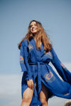 Blue Evil Eye Robe : Blue