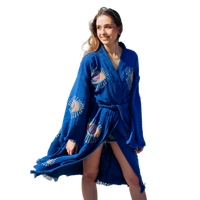 Blue Evil Eye Robe : Blue