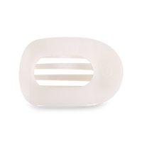 Coconut White Large Flat Round Clip