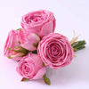 Real Touch Rose Garden 9 Inch Bouquet - Pink 6 Blooms