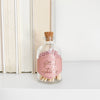 fancy matches, dusty rose match jar, custom colored matches, corked glass jar, match-striker, decorative match jar, home decor, luxury matches, elegant match jar, gift idea, match jar with striker, unique match jar, 