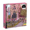 floral NYC puzzle, Blooming Streets puzzle, Galison 500 piece puzzle, illustrated city puzzle, springtime puzzle, urban floral puzzle, New York jigsaw, puzzle gift for adults, eco-friendly puzzle, scenic street puzzle