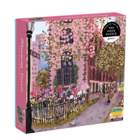 floral NYC puzzle, Blooming Streets puzzle, Galison 500 piece puzzle, illustrated city puzzle, springtime puzzle, urban floral puzzle, New York jigsaw, puzzle gift for adults, eco-friendly puzzle, scenic street puzzle
