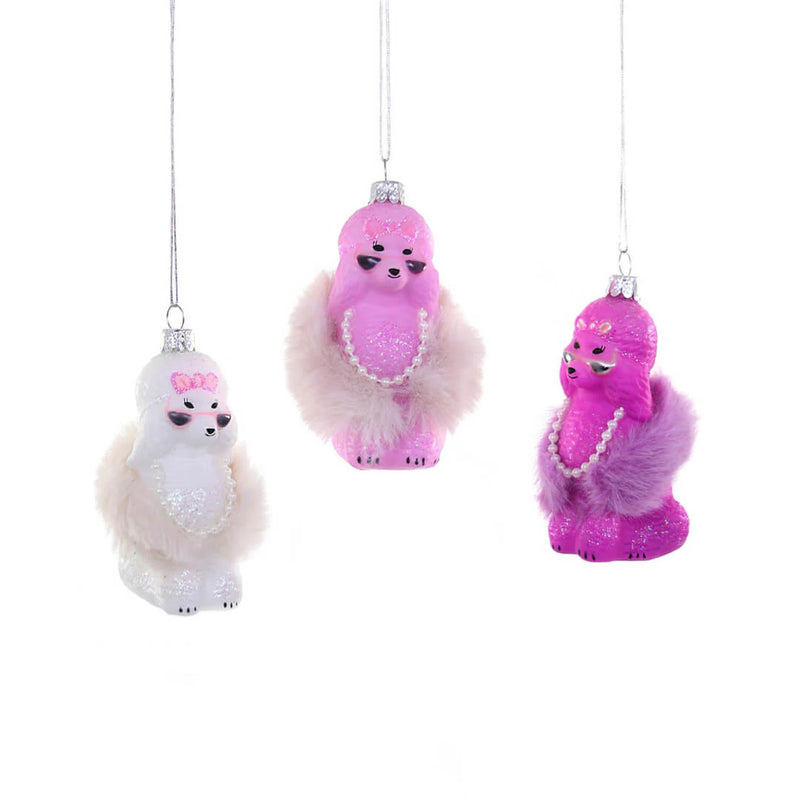 Glam Poodle Ornament