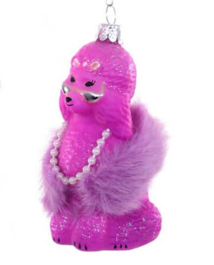 Glam Poodle Ornament