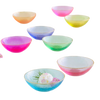 glitterville dessert bowls, rainbow glass bowls, gilded rim dessert bowls, glitterville set of 8 bowls, colorful glass dessert set, rainbow entertaining dishes, rainbow tableware, rainbow party bowls, colorful dessert bowls set, glitterville rainbow collection