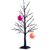 glitterville halloween black led pink orange tree