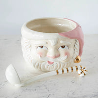 Papa Noel Pink Punch Bowl