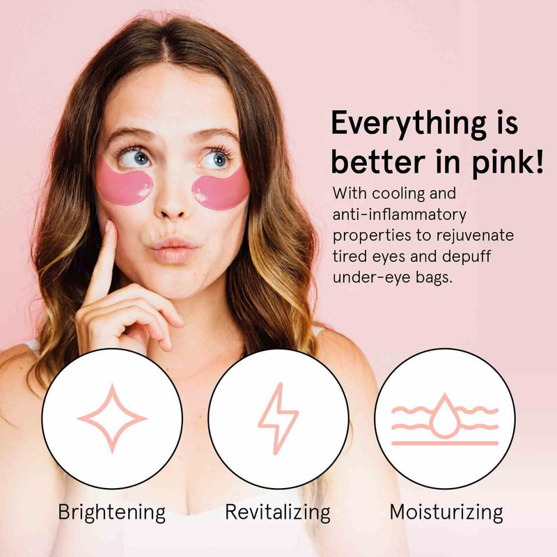 Pink Moisturizing Under Eye Masks (24 pairs): 24 Pairs