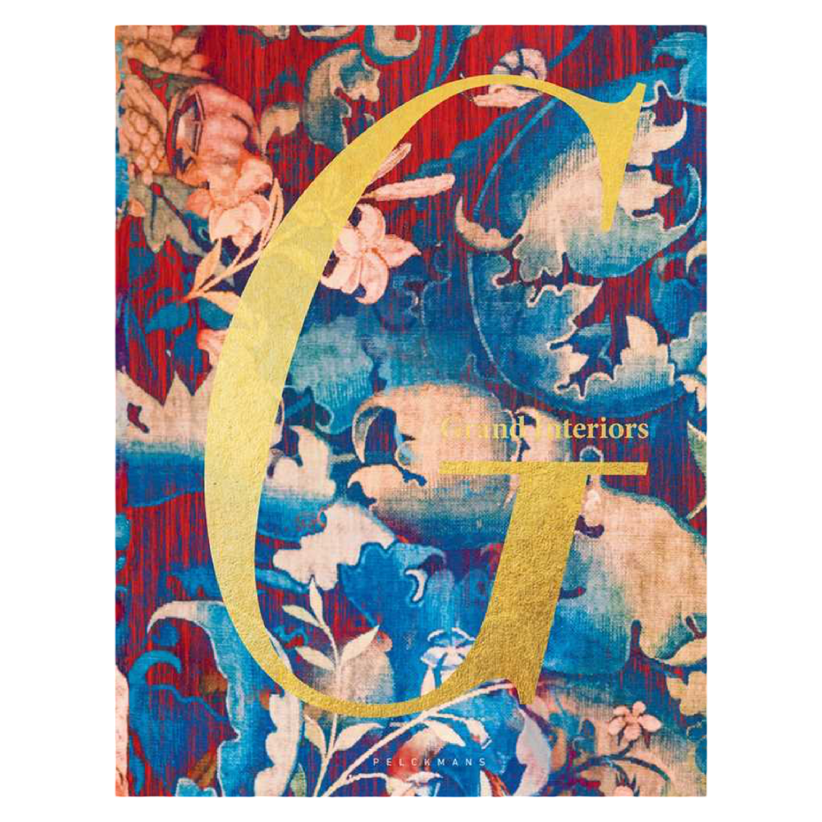 Decorative book cover with a large yellow letter 'C' on a colorful floral and abstract patterned background.