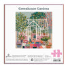 greenhouse puzzle, garden puzzle, Galison puzzle, 500 piece jigsaw, plant lover gift, colorful garden puzzle, USA made puzzle, recycled paper puzzle, puzzle for adults, floral puzzle