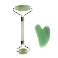 CALA  Facial Roller Jade w/ Gua Sha Set