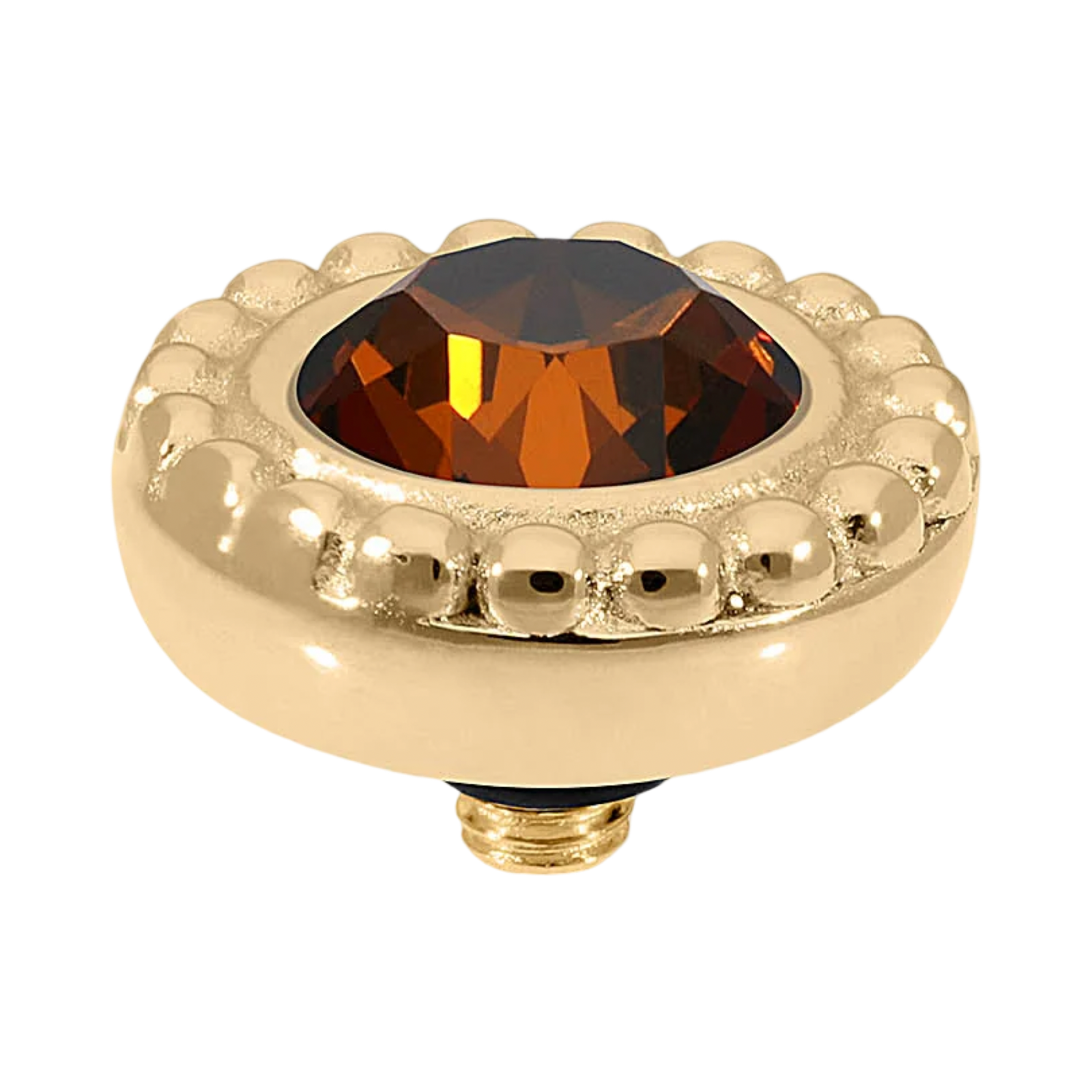 guiare qudo top gold red orange crystal collection smoked amber swarovski 