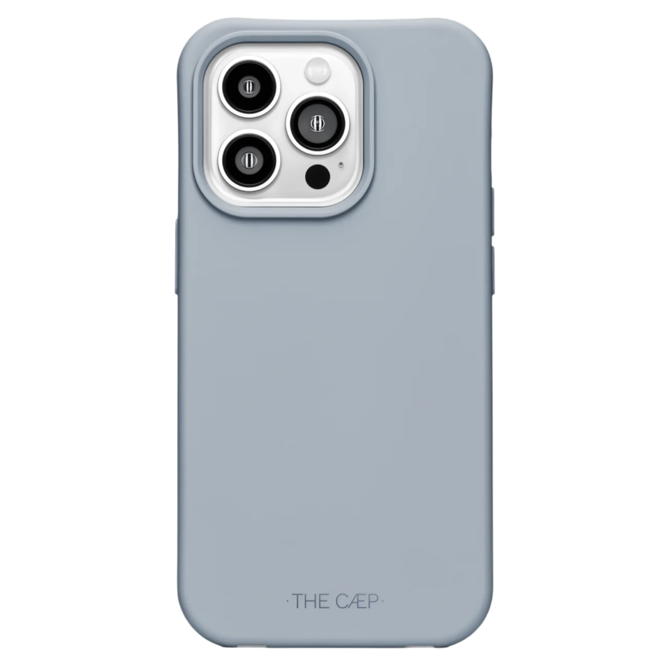  iPhone case, ash blue phone case, velvet smooth iPhone case, shock-absorbing phone case, flexible iPhone protection, durable iPhone cover, stylish iPhone case