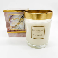 Nouvelle Candle Gold Band Glass - Mademoiselle