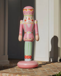 FUNBOY Candy-Colored Inflatable Nutcracker — Pink (3.5 ft)