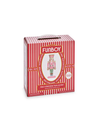 Red and white striped box with Funboy branding and a pink inflatable nutcracker design.