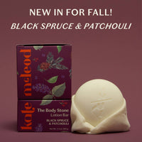 Kate Mcleod Body Stone Lotion Bar Black Spruce and Patchouli