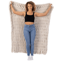 keiki co blanket, cloud blanket, dune blanket, plush throw, soft neutral blanket, cozy home textiles, adult size blanket, luxury throw blanket, home decor accents, neutral home decor