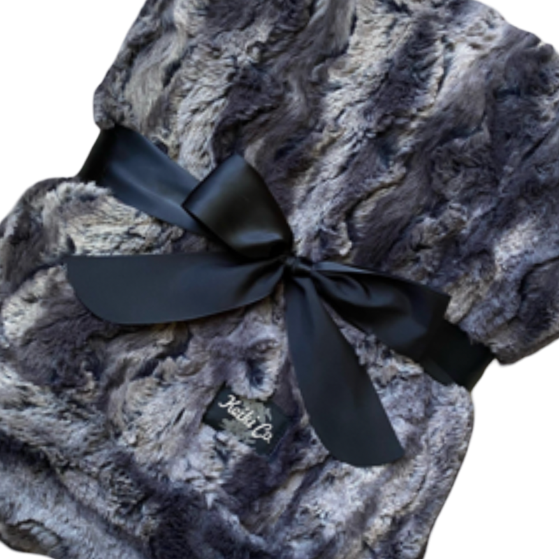 keiki co nine iron throw, gray plush throw blanket, luxury cozy blanket, neutral home décor, dark gray throw, soft microfiber blanket, cozy gift idea, keiki co throw blanket