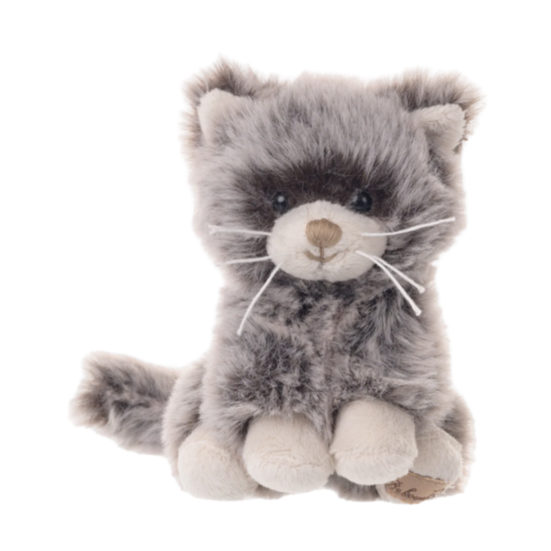 kitty bag charm, plush cat keychain, Bukowski bear charm, Swedish stuffed animal, small plush charm, soft cat keyring, cute kitty accessory, gift for cat lover, mini plush toy, backpack charm