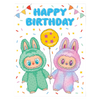labubu birthday card, big energy card, fun birthday card, eco friendly greeting card, recycled paper card, fsc certified birthday card, soy ink greeting card, labubu stationery