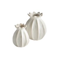 Lavinia Bud Vases - Set of 2 White