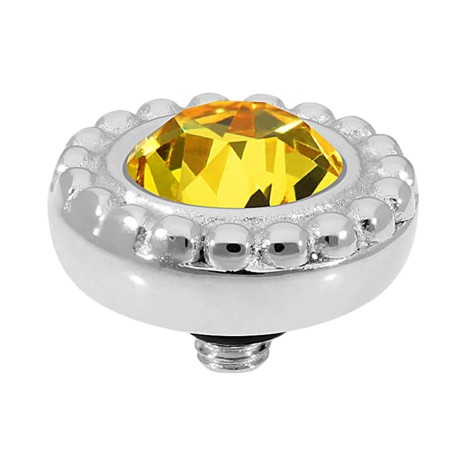 light topaz ghiare quedo silver topper crystal swarovski 