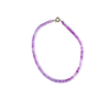 lilac jade beaded necklace, handmade gemstone necklace, charm-ready necklace, 17 inch gemstone necklace, Charleston artisan jewelry, gold clasp beaded necklace, pastel gemstone jewelry, lilac necklace for layering, 18kt gold plated clasp, gemstone beaded choker