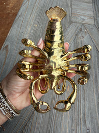 lobster trinket box, jeweled lobster box, coastal decor, vintage trinket box, rhinestone trinket box, lobster collectible, Palm Beach decor, coastal home decor, decorative box, red enamel lobster, collectible trinket box, whimsical home decor, bookshelf styling, coffee table decor, hostess gift, beach house decor, vintage collectible, decorative keepsake box, nautical decor, one of a kind vintage