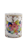 luxury jar candle, tobacco leaf jar candle, rose scented candle, long burn time candle, non-toxic paraffin wax, repurpose porcelain jar, elegant home decor, sophisticated candles, multi-use decor, home fragrance