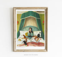 mademoiselle Mink Breakfast in Bed Janet Hill Art Print