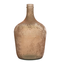 medium glass bottle vase,
burnished bourbon bottle,
copper glass home decor,
Spanish glass decorative bottle,
modern rustic vase,
